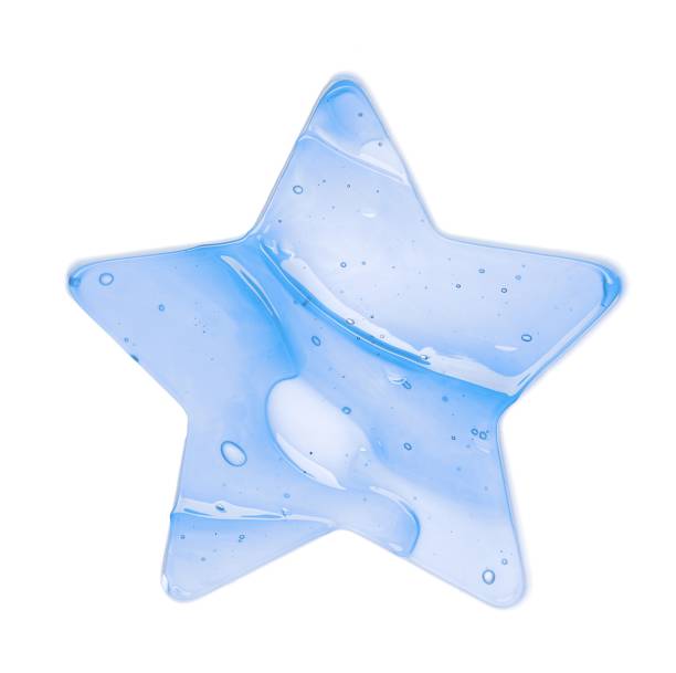 istock Light blue, watery lotion smears 1148988492