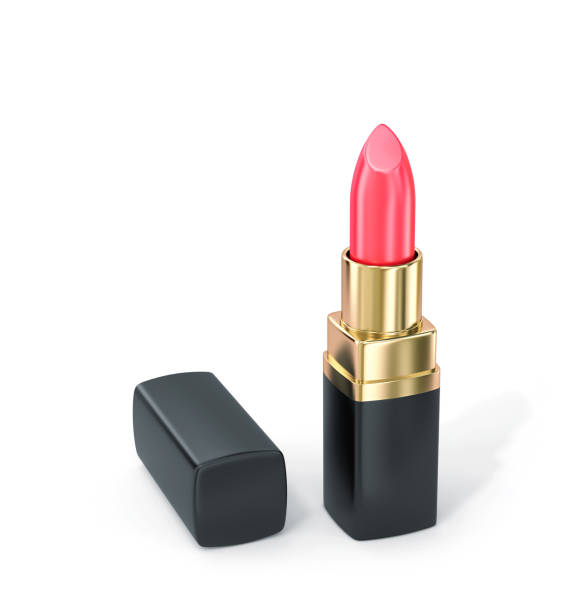 istock Red lipstick isolated on on white background 1148989435