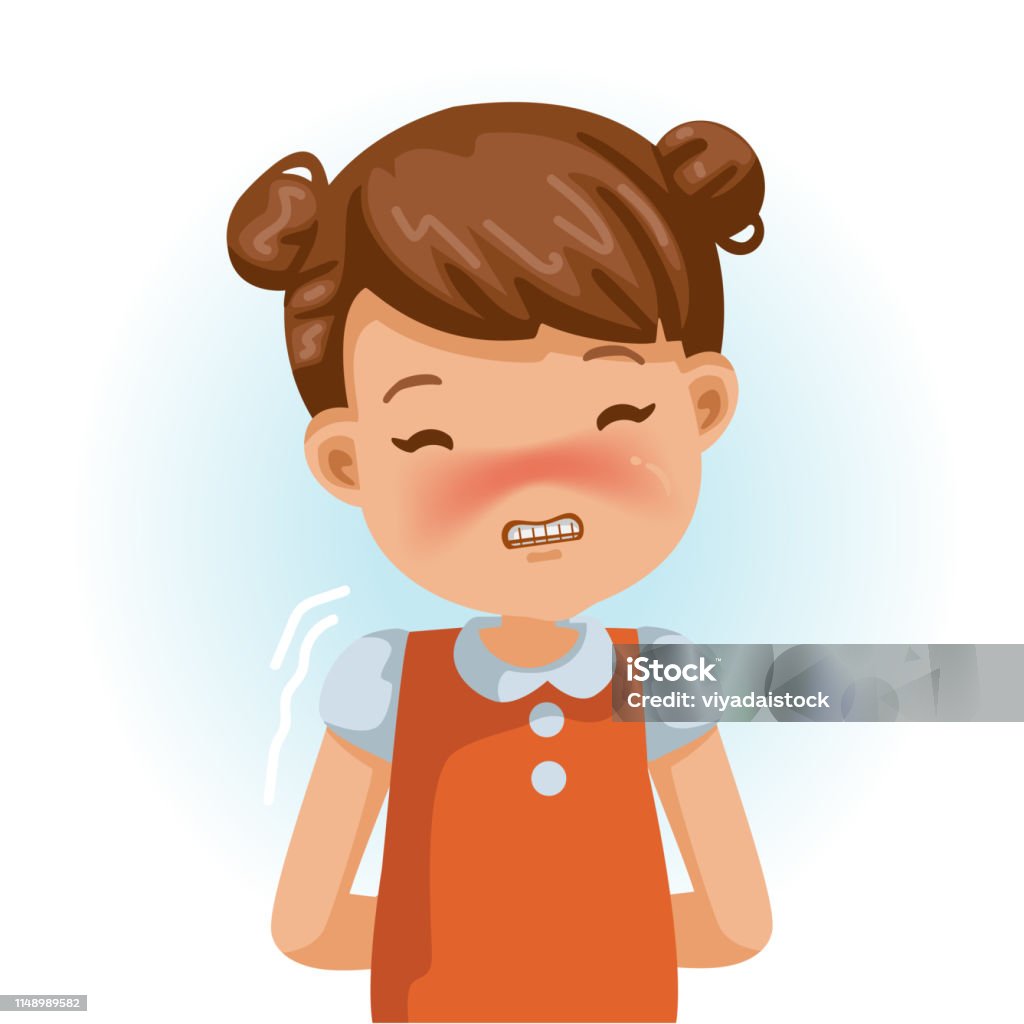 Little Girl Shy Stock Illustration - Download Image Now - Girls, Shy, Rosy  Cheeks - iStock