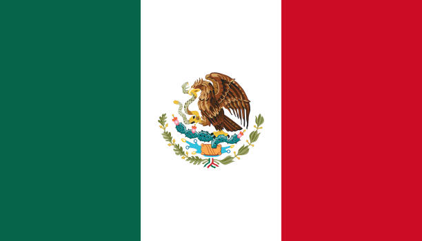 Bandera De Mexico - Banco de fotos e imágenes de stock - iStock