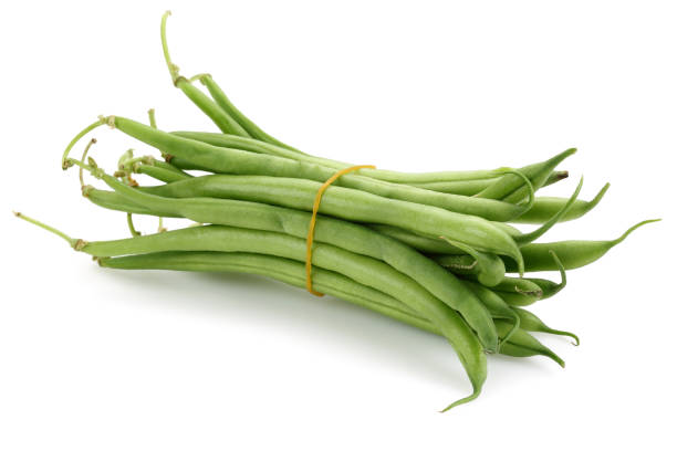istock Fresh green beans isolated on white 1149000550