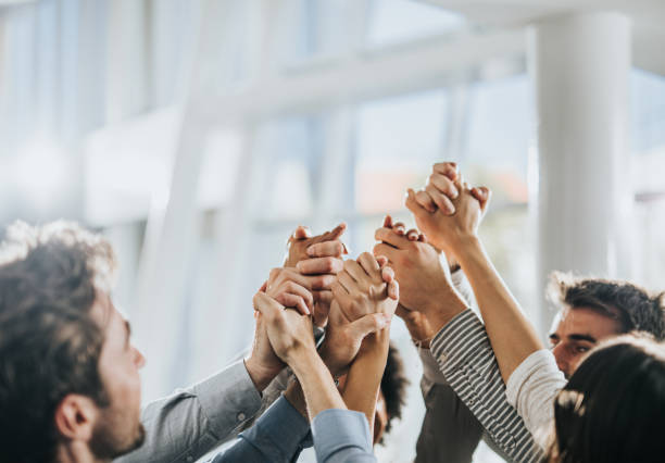 istock Sea of hands in unity! 1149001920