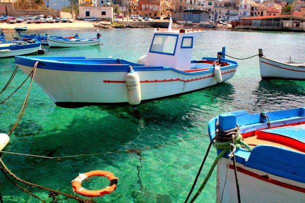 istock fishing boats in Sicily, Italy 1149005921