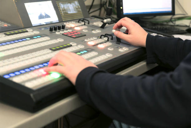 istock Cropped Hands Mixing Music In Recording Studio 1149006404