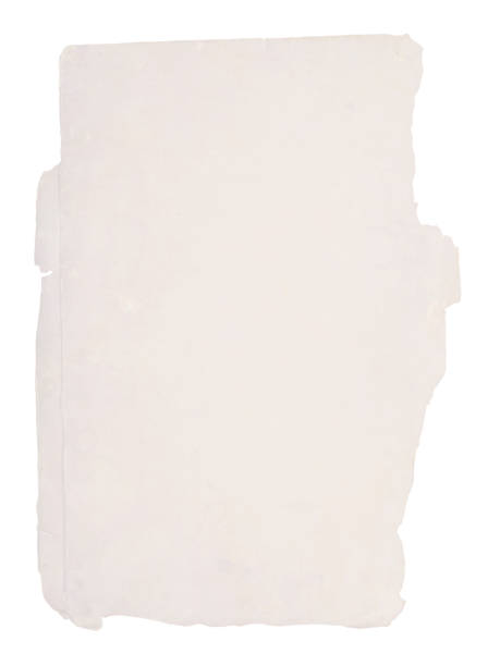 ilustraciones, imágenes clip art, dibujos animados e iconos de stock de una ilustración vectorial vertical de un papel de barro en blanco liso de color viejo rasgado - uneven ancient old spotted