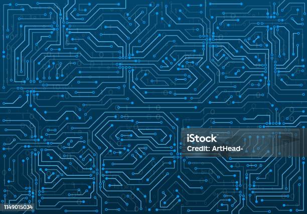 Hightech Technology Background Texture Stock Illustration - Download ...