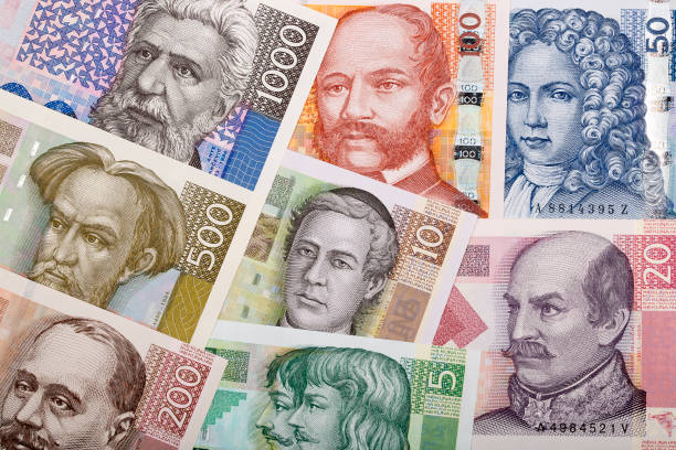 istock Full set of Croatian money, a background 1149017730