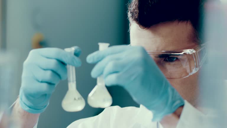 Scientist in a lab. Medical experiment