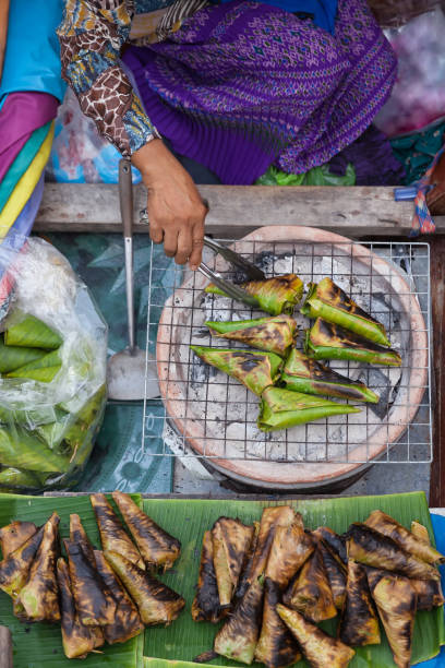 istock Grilled sticky rice with coconut milk 1149019204