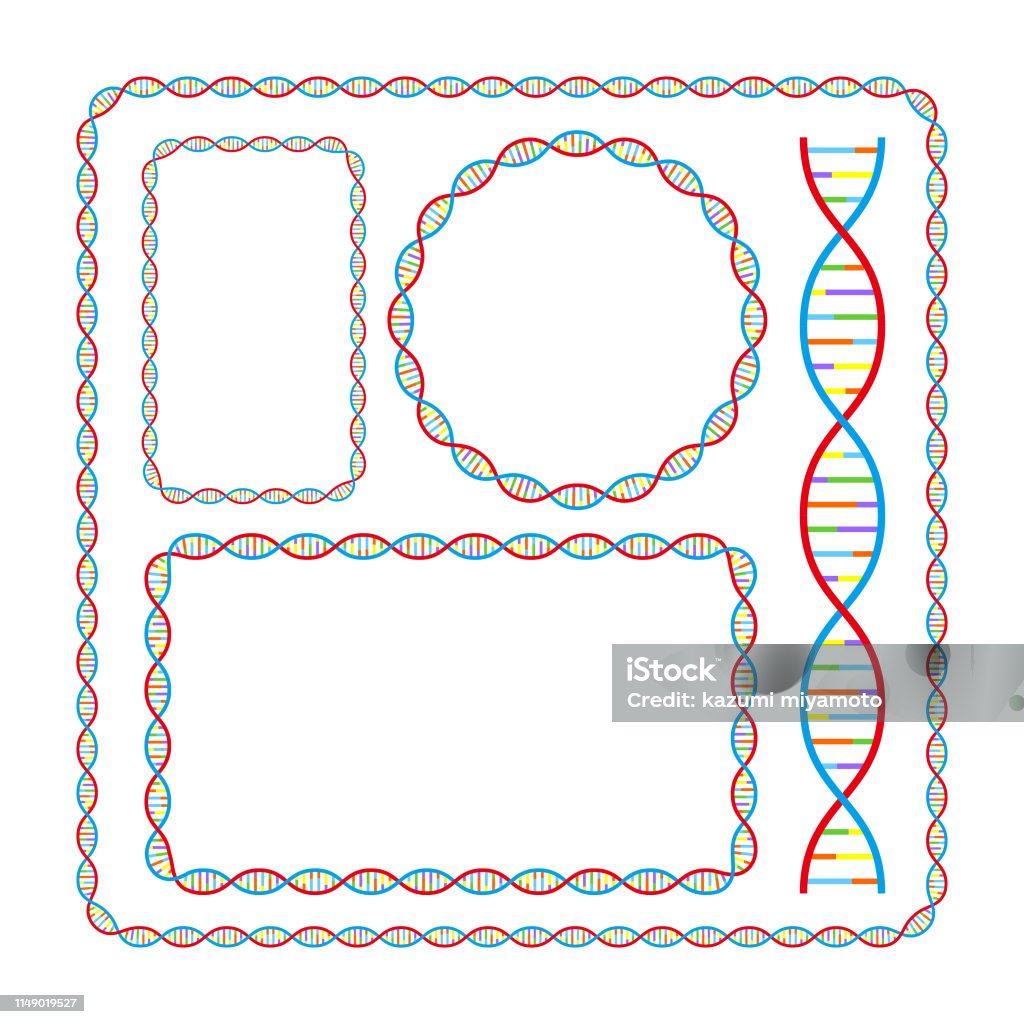 Dna Design Examples Dna Gene Design Set Stock Illustration - Download Image Now - Abstract ...