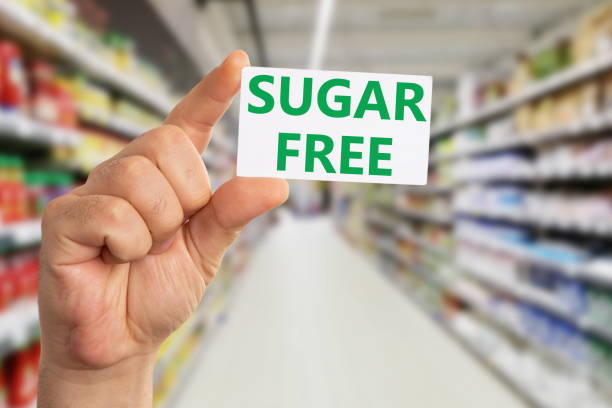 istock Closeup of sugar free text on card 1149020817
