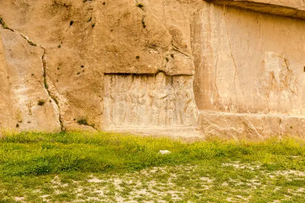 Naqsh-e Rustam  is an ancient necropolis  of the Achaemenid dynasty. Persia.