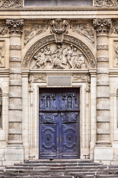 istock Saint-Etienne-du-Mont Church: architectural details. Singapore 1149022448
