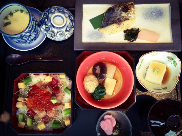 istock Top view Japanese meal Instagram style 1149023160