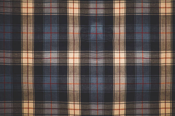 istock Check fabric pattern, texture of natural fabric background copy space 1149024391