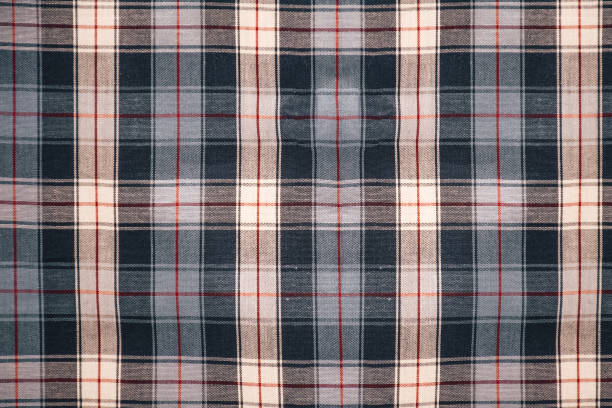 istock Check fabric pattern, texture of natural fabric background copy space 1149024495