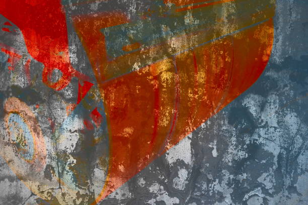 istock Red Color on Grunge Concrete Wall Background. 1149032949