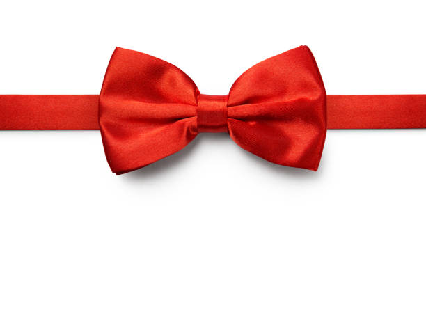 istock Red color bow tie isolated on white background with clipping path 1149035651