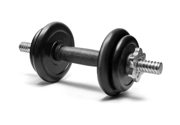 istock Dumbbells isolated on white background with clipping path 1149035653