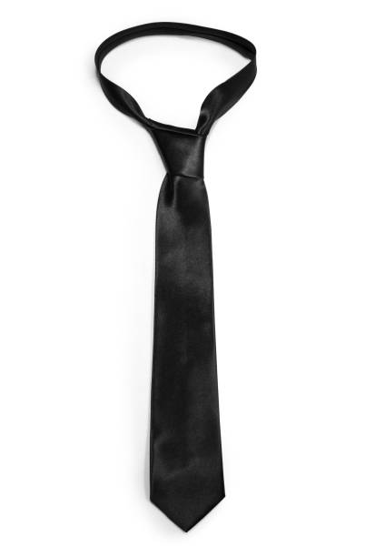 istock Black necktie isolated on white 1149035655