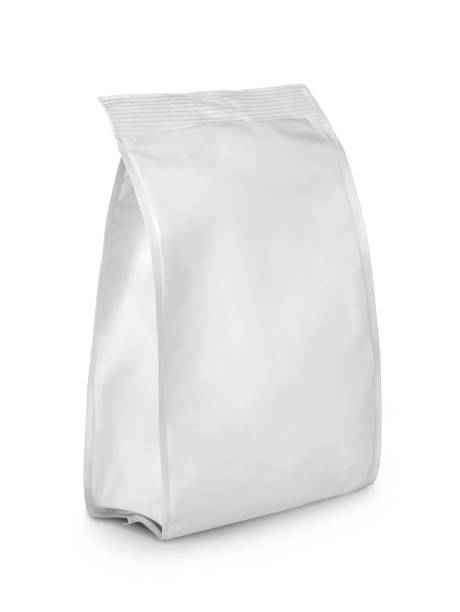 istock Side view of blank snack paper bag package isolated on white with clipping path 1149035673