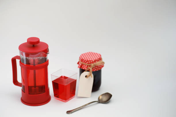 istock Female drink red warm tea 1149036505