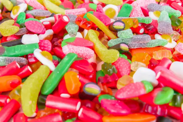 Photo of group of colorful gummies