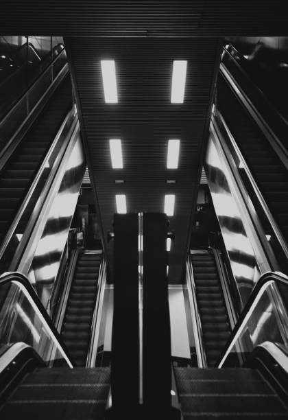 istock Barcelona Airport Escalators 1149038930