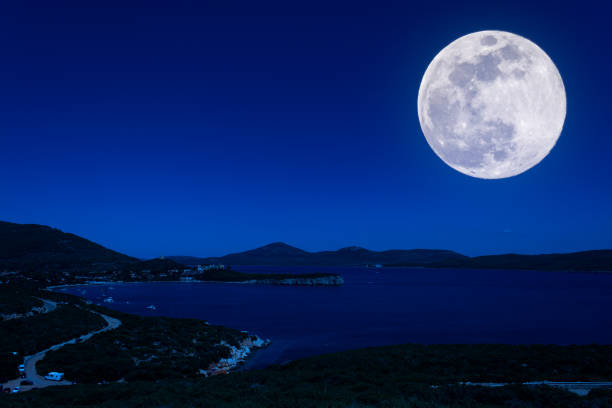istock Landscape of the coast at night 1149039931