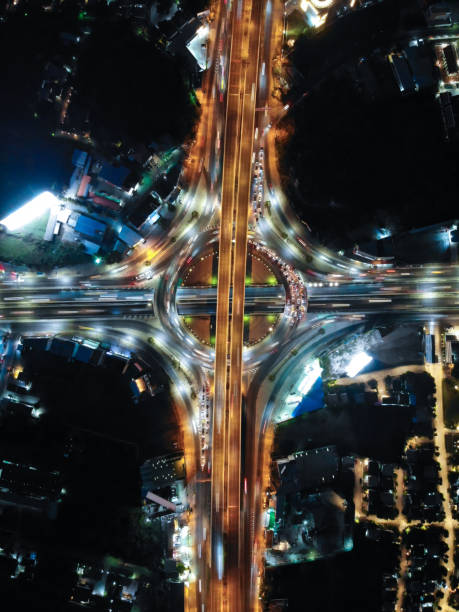 istock Aerial view of Expressway road intersection 1149049327