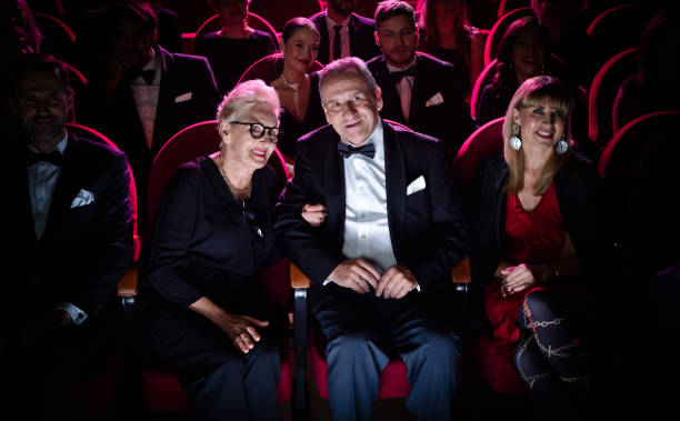 istock Loving senior couple watching opera together 1149049410