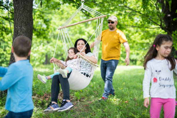 istock Family having fun outdoor. 1149050592