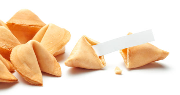 istock Chinese fortune cookies. Cookies with empty blank inside for prediction words. Isolated on white background. 1149052385