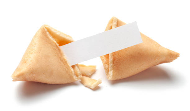 istock Chinese fortune cookies. Cookies with empty blank inside for prediction words. Isolated on white background. 1149052405