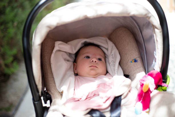 istock Baby is in baby carriage. 1149054197