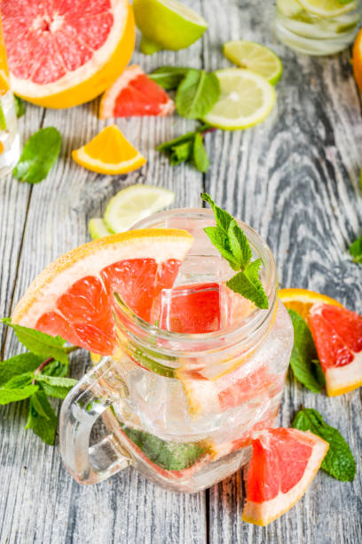 istock Four types of citrus lemonade or mojito 1149055230