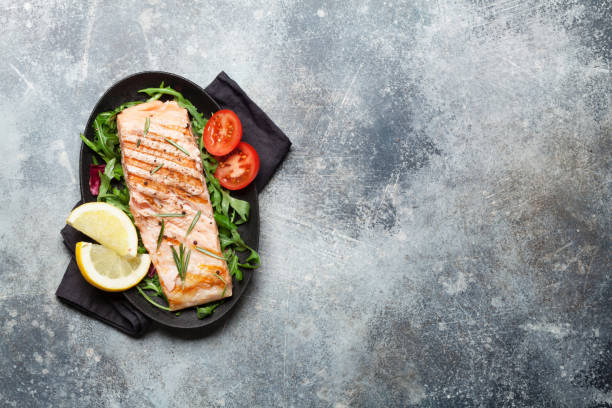 istock Grilled salmon fish fillet 1149056138