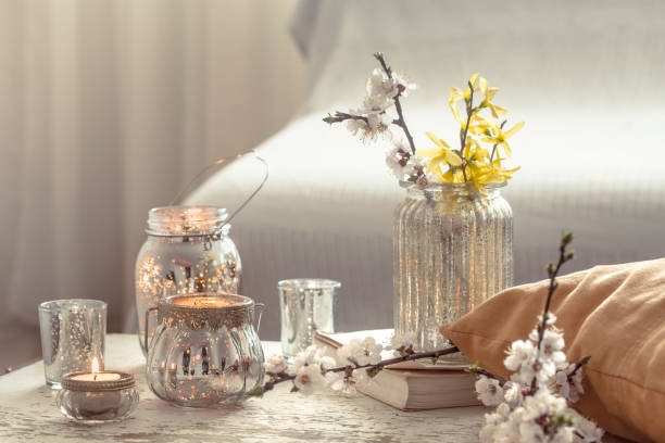 istock still life flowers with decorative objects in the living room 1149056738
