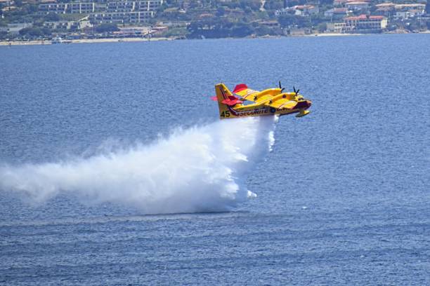 2019, 14 May - Ajaccio (France)\nExercise of water bombers in the Gulf of Ajaccio before the summer season 2019.
