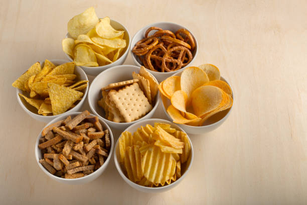 istock Pretzels in bowls on wooden table from above 1149057974