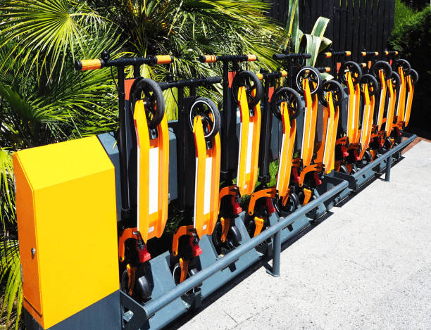 Kick scooters rental station
