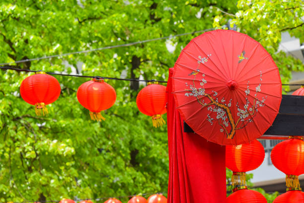 istock Chinese decorations in the park 1149064568
