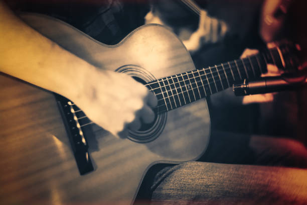 istock The guitar player at the stage 1149067989