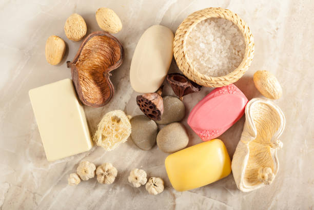 istock Spa still life with spa stones 1149069194