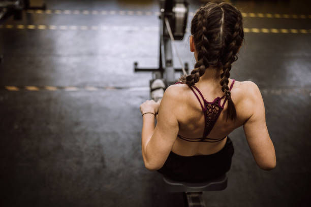 istock Sports Rowing Training Drill in Gym 1149071372