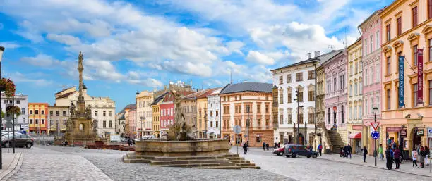Olomouc, Czech Republic – Nov 11, 2018: Historical sights of beautiful Olomouc in Moravia
