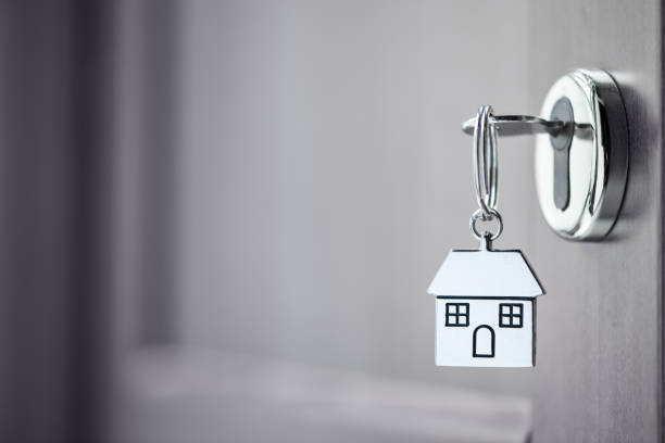 istock House key in the door 1149073668