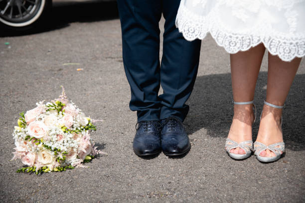 istock Feet of Bride and Groom 1149074207
