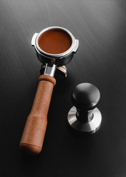 istock tempera and holder, equipment for making freshly brewed coffee. 1149076304