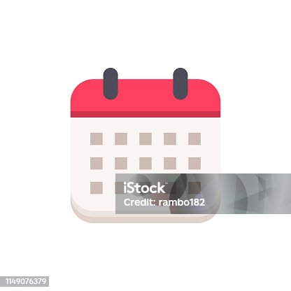 istock Calendar Flat Icon. Pixel Perfect. For Mobile and Web. 1149076379